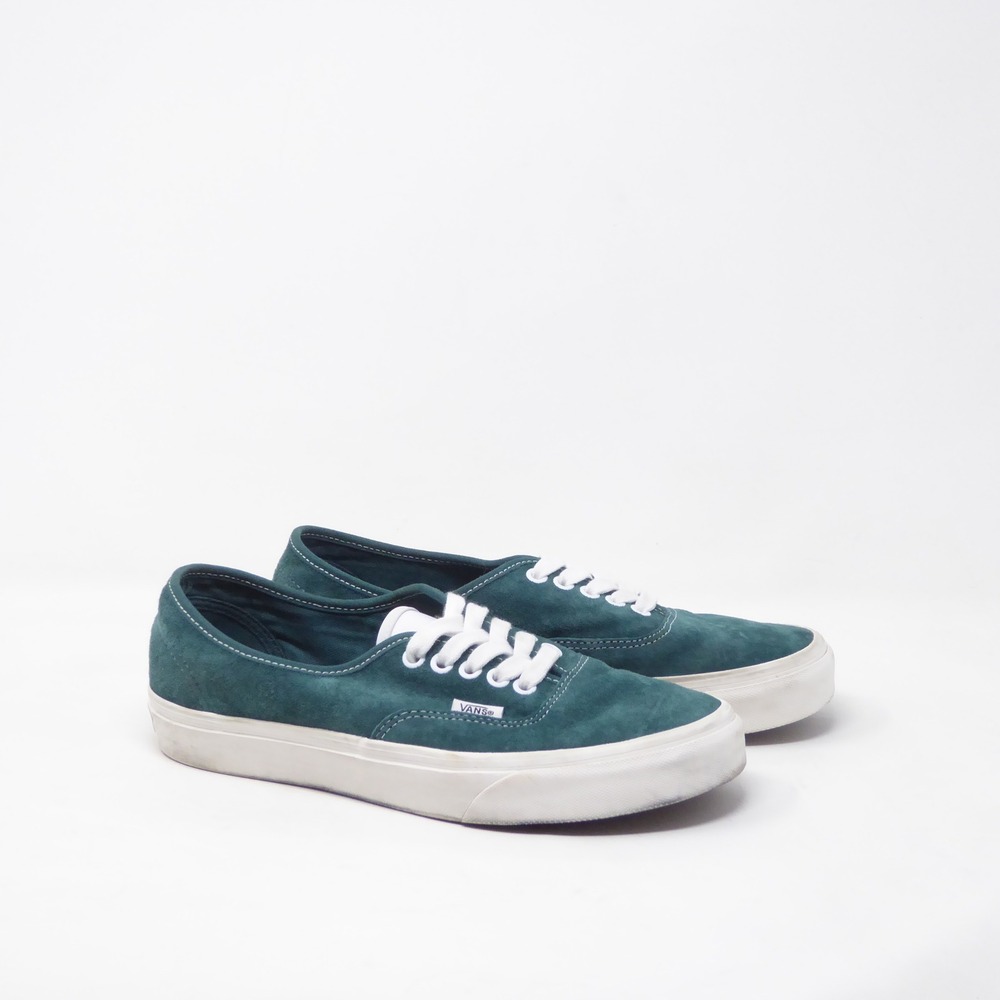 Vans Women Authentic Pig Suede Jasper Teal Water Repellent Sneakers Size 9